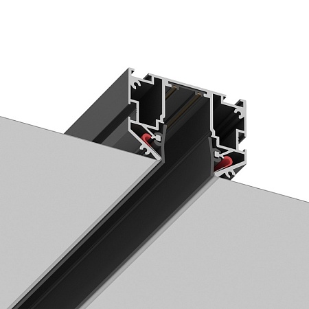 Шинопровод 220 под натяжной потолок ST-Luce Черный Длина 2 000мм ST040.429.00 - фото