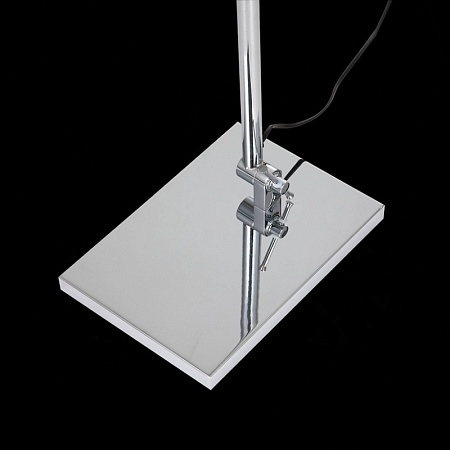 Торшер ST-Luce Хром/Белый E27 1*60W (из 2-х коробок) SL460.105.01 - фото