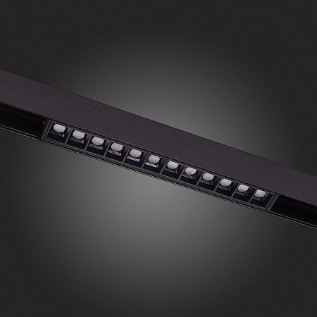 Магнитный трековый светильник Черный LED 1*12W 3000K 1 009Lm Ra>90 36° IP20 L222xW22xH4 ST361.436.12 - фото