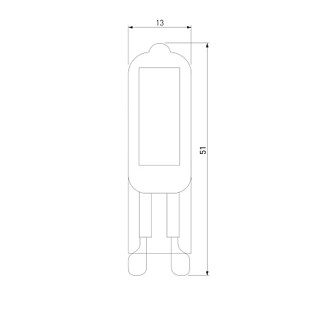 Светодиодная лампа G9 LED 3W 220V 3300K стекло BLG911 Elektrostandard - фото