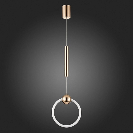 Подвес ST-Luce Золотистый/Золотистый, Белый LED 1*15W 3000K SL1578.203.01 - фото