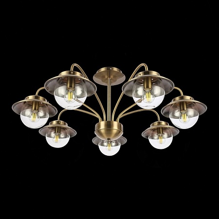 Светильник потолочный Античная бронза/Прозрачный E14 7*40W SLE110102-07 - фото