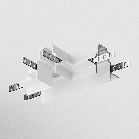 Коннектор Т-образный Gravity встраиваемый белый - фото