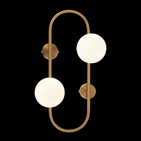 Бра ST-Luce Латунь/Белый G9 2*5W SL1149.301.02 - фото
