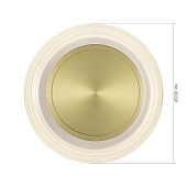 Светильник настенный ST-Luce золото/прозрачный LED 1*7W 3000K SL6239.201.03