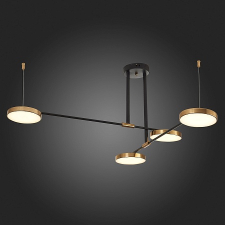 Светильник подвесной ST-Luce Черный/Латунь, Белый LED 4*8,5W 3000K SL1605.403.04 - фото