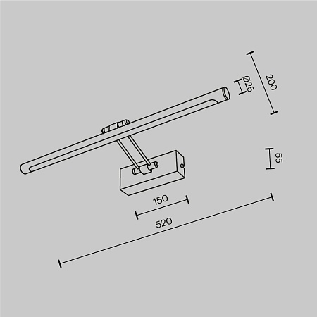 Подсветка Maytoni MIR267WL-L12CH3K - фото
