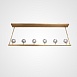 Люстра Rh Boule De Cristal Linear Chandelier 6 Bronze Imperiumloft 240202-22 - фото