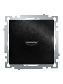 Розетка HDMI 2.1, Type A  (механизм), STEKKER GLS00-7118-05, серия Катрин, черный