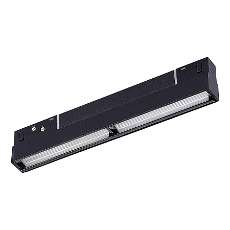 Магнитный трековый светильник Черный LED 1*12W 3000K 700Lm Ra>90 120° IP20 L220xW22xH46 ST804.436.12 - фото