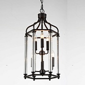 Люстра подвесная ST-Luce Черный/Черный, Прозрачный E14 6*40W SL239.303.06