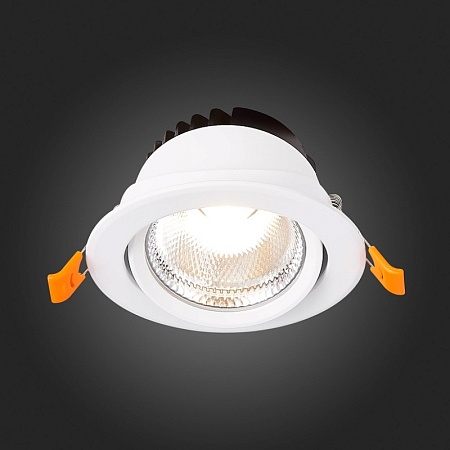 Св-к встр. Белый LED 1*10W 3000K 750Lm Ra80 36° IP20 D109xH65 220-240V ST211.538.10.36 - фото