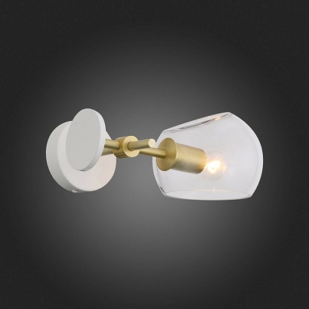 Бра ST-Luce Латунь/Прозрачный E14 1*40W SL434.201.01 - фото