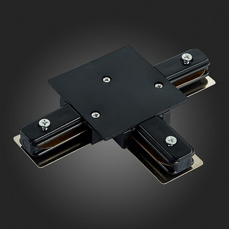 Коннектор T-образный для однофазного встраиваемого шинопровода ST-Luce Черный ST013.439.00 - фото