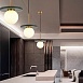 Светильник подвесной ST-Luce Латунь/Латунь, Зеленый G9 LED 1*5W 4000K SL1191.363.01 - фото