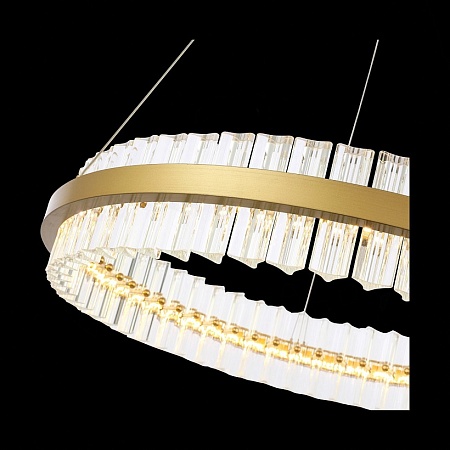 Светильник подвесной ST-Luce Матовое золото/Прозрачный LED 1*44W 3000K SL383.213.01 - фото