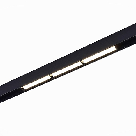 Магнитный трековый светильник Черный LED 1*18W 4000K 1 100Lm Ra>90 120° IP20 L330xW22xH ST804.446.18 - фото