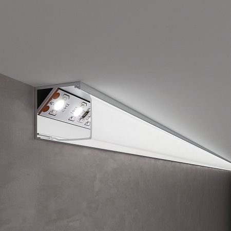 Квадратный угловой алюминиевый профиль для светодиодной ленты LL-2-ALP009 - фото