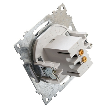 Розетка USB 2-местная (механизм), STEKKER GLS10-7115-02, 250B, 2,1A, серия Катрин, шампань - фото