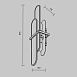 Настенный светильник (бра) Maytoni Marmo MOD099WL-02G2 - фото