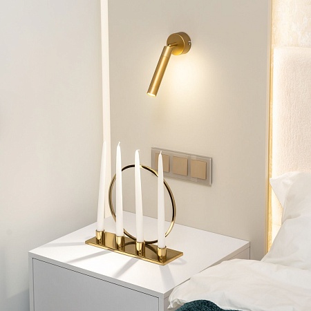 Потолочный светильник Eurosvet 20084/1 LED матовое золото - фото