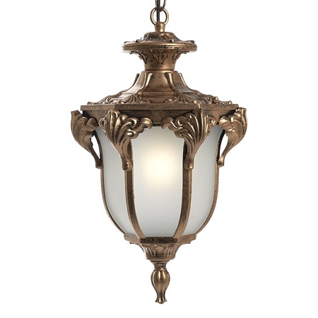 Светильник садово-парковый Feron PL4044 шестигранный на цепочке 60W 230V E27, черное золото - фото