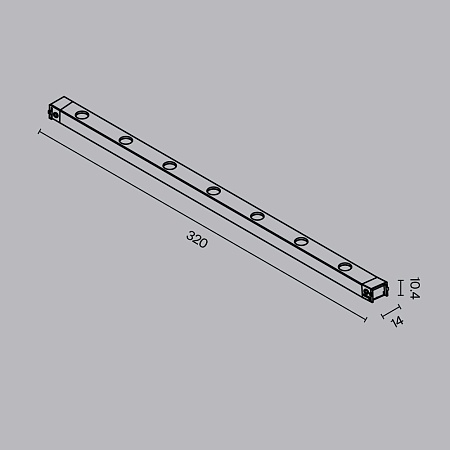 Трековая система Technical накладная низковольтная (48 Вольт) чёрная 200x200 TS-X-200-TR174-1-12WTW-M-B