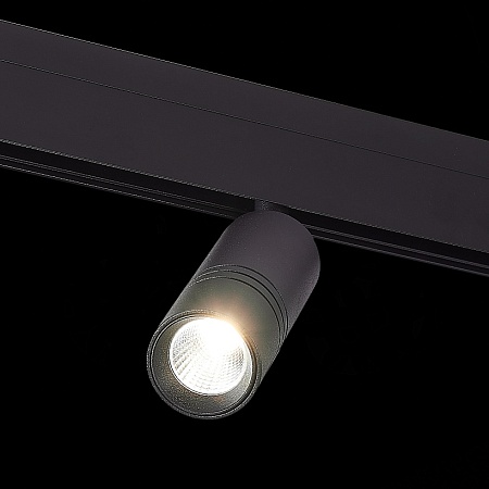 Магнитный трековый светильник Черный LED 1*12W 3000K 1 020Lm Ra>90 36° IP20 L-xW44xH130 ST365.436.12 - фото