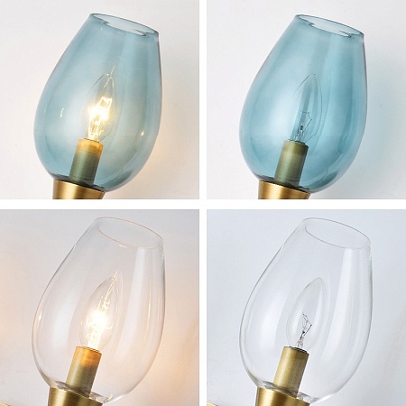 Настенный Светильник Viola Wall 1 Blue Imperiumloft 141137-26 - фото