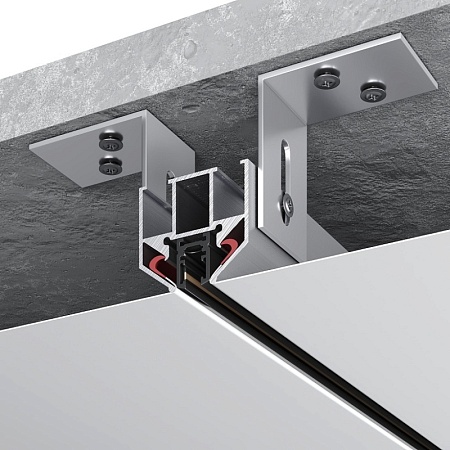 Профиль для шинопровода SUPER5 под натяжной потолок ST-Luce Алюминий Длина 2 000мм ST066.129.00 - фото