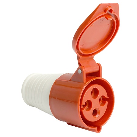 Розетка переносная ST-224 32А 380В 3P+PE IP44, RST32-224-44, Stekker - фото