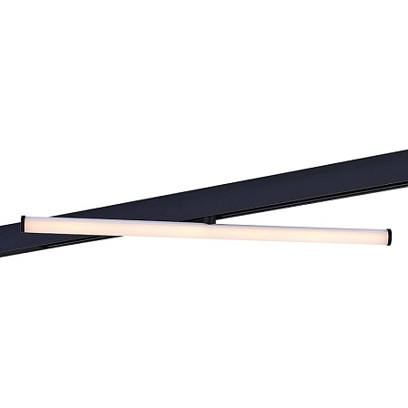 Магнитный трековый светильник Черный LED 1*10W 3000K 1 200Lm Ra>90 120° IP20 L604xW28xH ST803.436.10 - фото