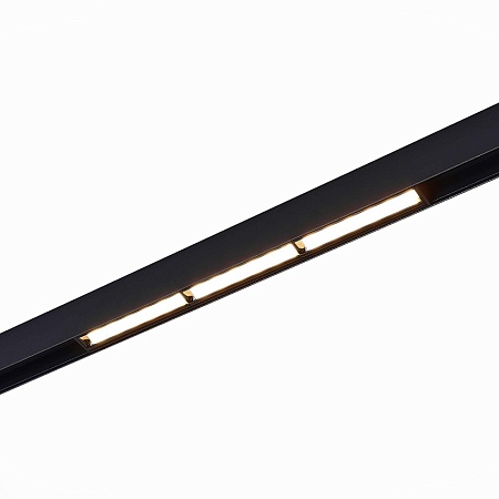 Магнитный трековый светильник Черный LED 1*18W 3000K 1 000Lm Ra>90 120° IP20 L330xW22xH ST804.436.18 - фото