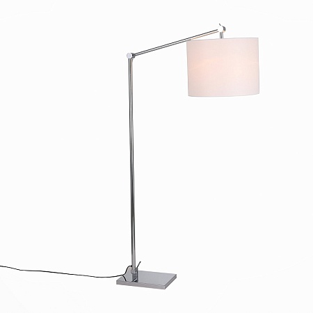 Торшер ST-Luce Хром/Белый E27 1*60W (из 2-х коробок) SL460.105.01 - фото