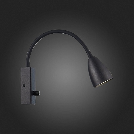 Светильник настенный ST-Luce Черный/Черный GU10 1*3W SL1014.401.01 - фото