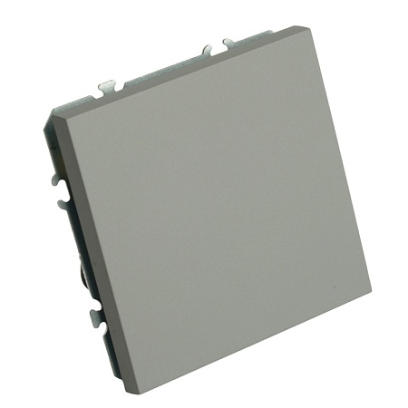 Выключатель 1-клавишный (механизм), STEKKER, 250В, 10А, серия Эмили, RSW10-5103-10,  платиново-серый, soft touch - фото