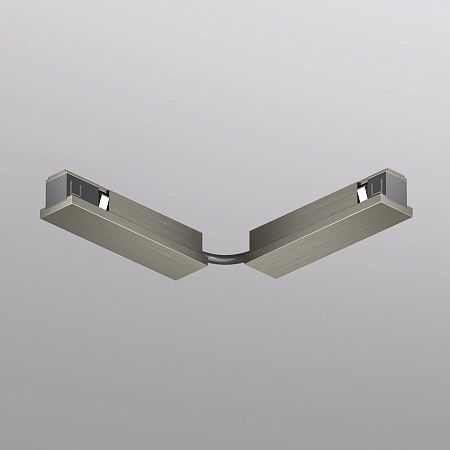 TR5724-DN Электрический коннектор для трека SHINE BASE 90° стена-потолок с поворотом трека под произвольным углом, темный никель, алюминий - фото