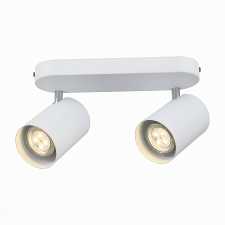 Спот ST-Luce Белый, Хром/Белый GU10 LED 2*7W SL597.501.02 - фото