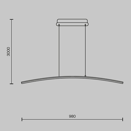Подвесной светильник Maytoni Curve MOD243PL-L18BK - фото