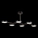 Светильник потолочный Черный, Латунь/Черный LED 6*10W SLE6004-402-06 - фото