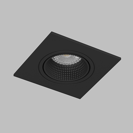 DK3071-BK Встраиваемый светильник, IP 20, 10 Вт, GU5.3, LED, черный/черный, пластик - фото