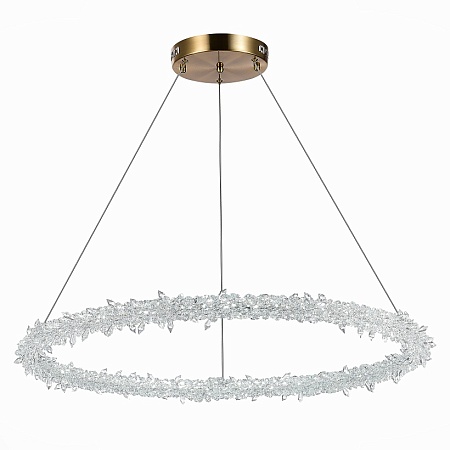 Люстра подвесная ST-Luce Золотистый/Прозрачный LED 1*73W 3000 - 6500K SL6105.213.01 - фото