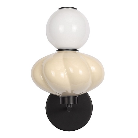 Светильник настенный ST-Luce черный/желтый, опаловый LED 1*8W 3000K SL6134.411.01 - фото