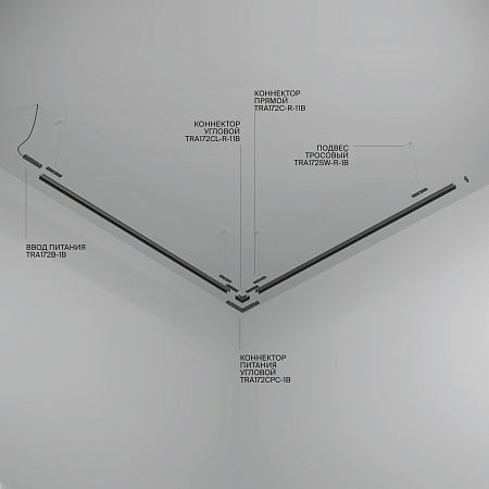 Шинопровод подвесной круглый Technical TRX172-R-111B - фото