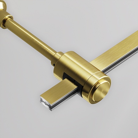 Крепление настенное Wall одинарное удлиненное Flarity латунь - фото