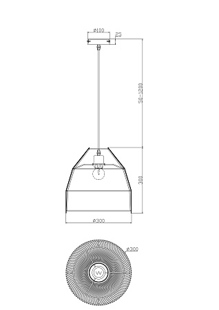 Подвесной светильник Freya FR5334PL-01B - фото