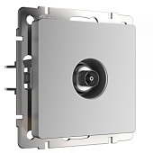 ТВ-розетка оконечная серебряный WL06-TV