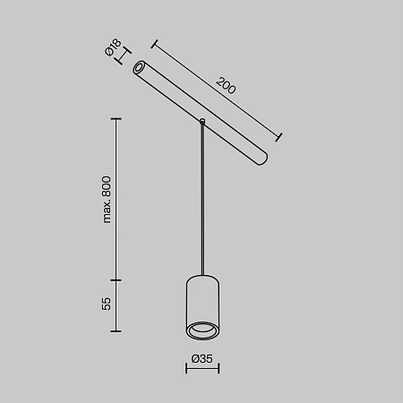 Светильник Technical C105PL-3W3-6K-BS - фото