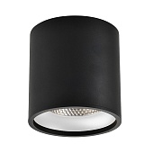 Светильник потолочный Черный LED 1*12W 4000K 840Lm Ra&gt;90 36° IP44 D80xH85 85-265V ST165.442.12