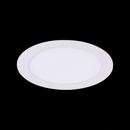Св-к встр. Белый LED 1*12W 3000K 816Lm Ra80 110° IP20 D170xH8 90-265V ST209.538.12 - фото